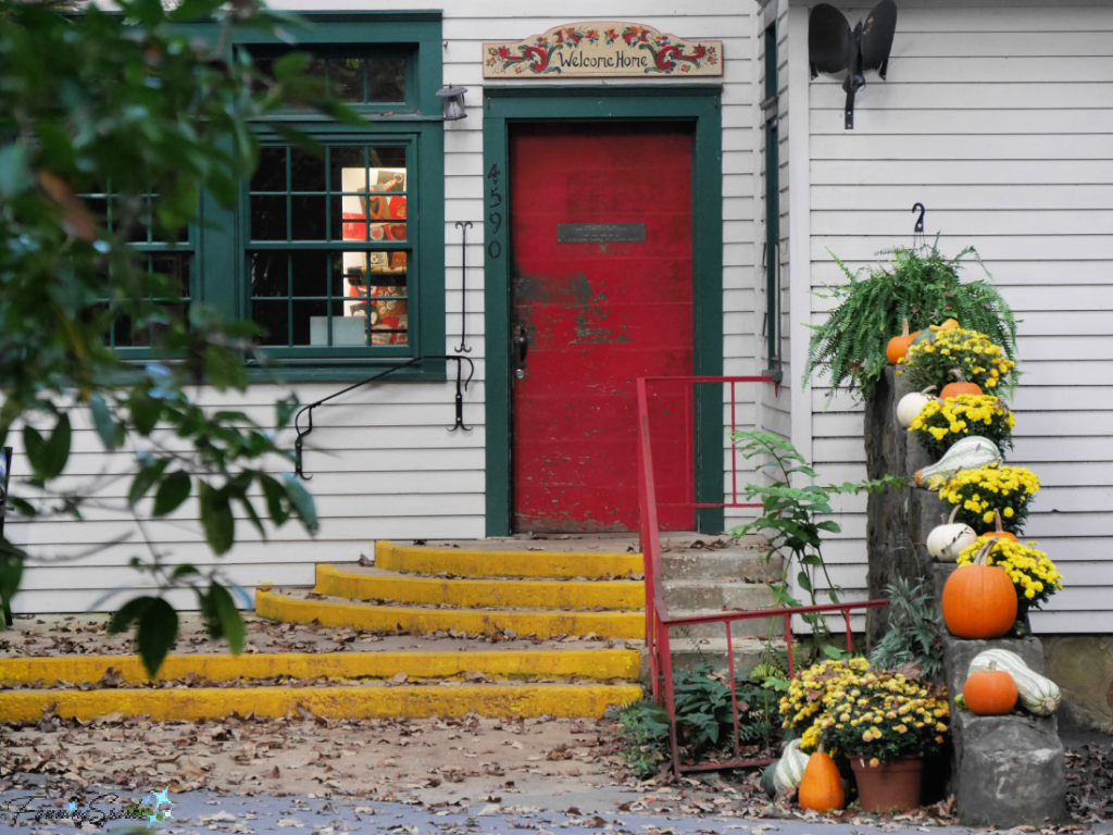 Keith House Front Door at John C Campbell Folk School   @FanningSparks