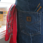 Finished Maker Apron Worn for Glazing @FanningSparks