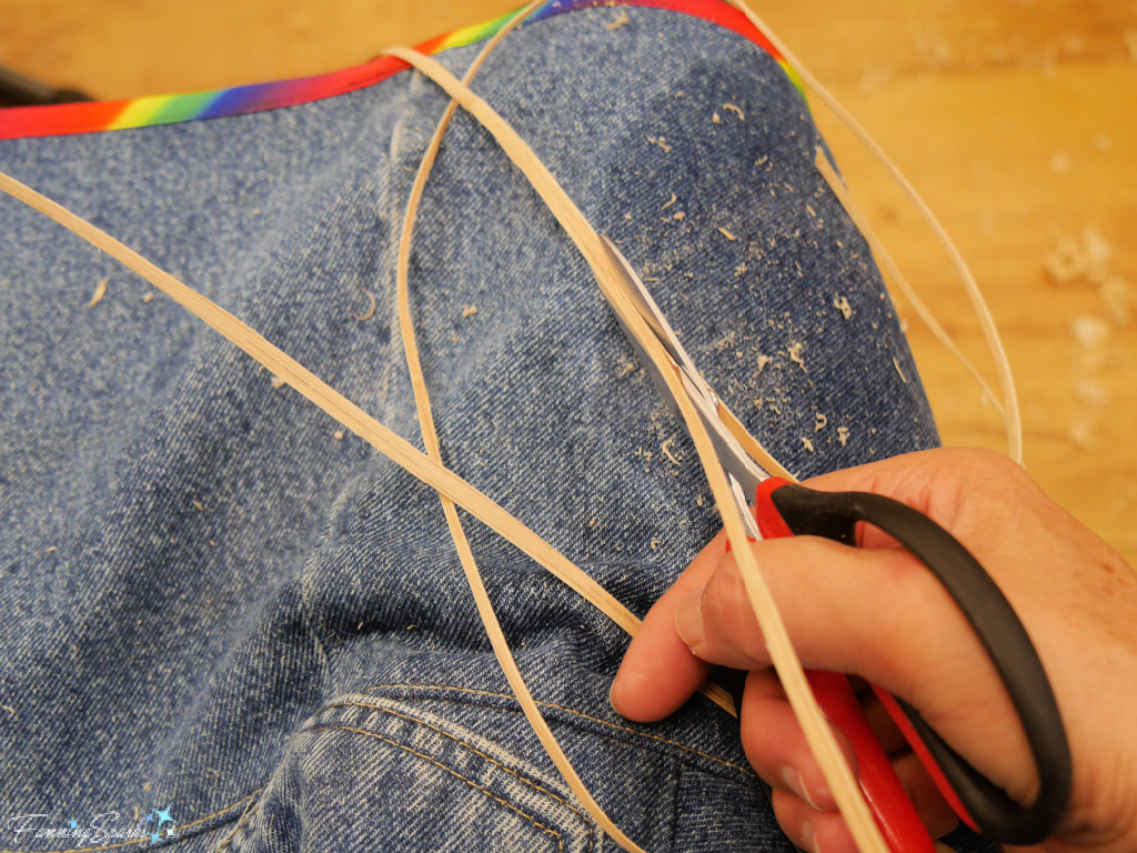 Trimming Weavers for My White Oak Egg Basket   @FanningSparks