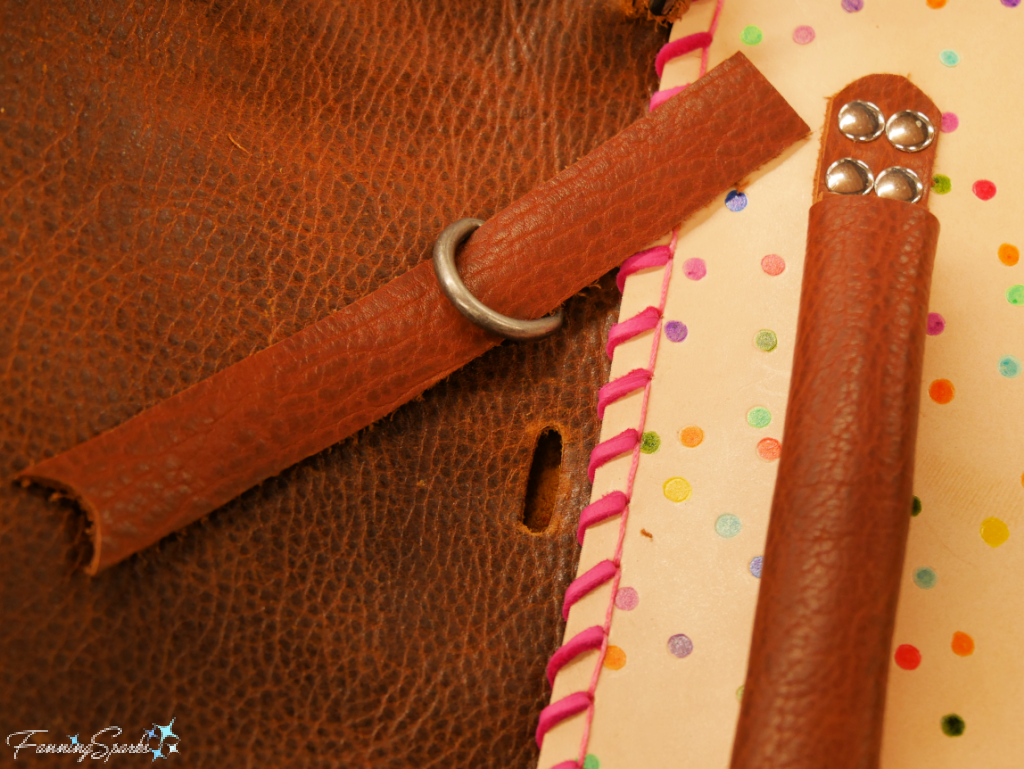 Attaching Straps to my Whimsical Leather Camera Bag   @FanningSparks