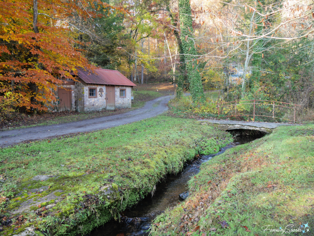 Bridge over Stream at Spring House at the John C Campbell Folk School   @FanningSparks