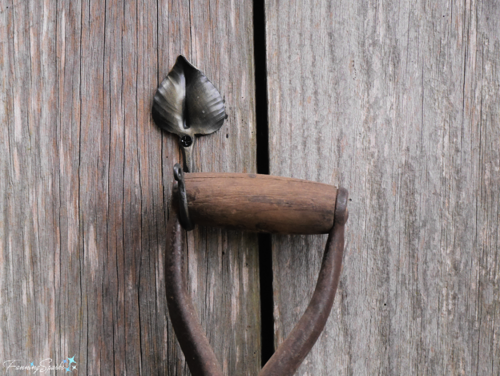 Forged Hook by Chestnut Oak Forge with Garden Tool   @FanningSparks