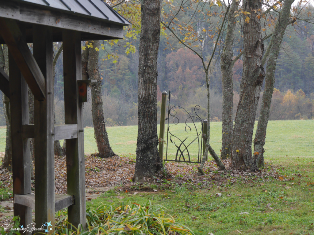 Garden Gate at John Neil Davidson Rhythm Pavilion at the John C Campbell Folk School   @FanningSparks