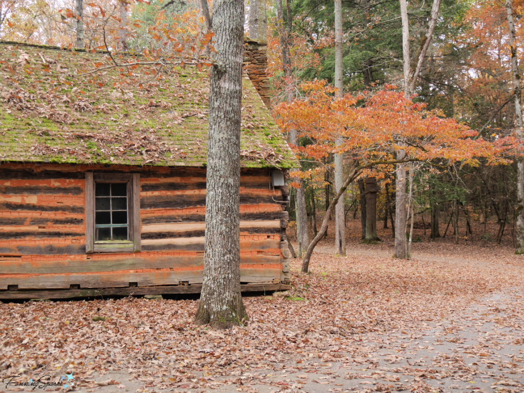 Log Museum in Autumn at the John C Campbell Folk School   @FanningSparks