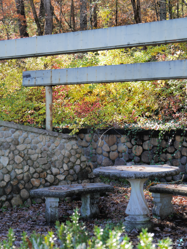 Moulton Gardens Seating Area at the John C Campbell Folk School   @FanningSparks