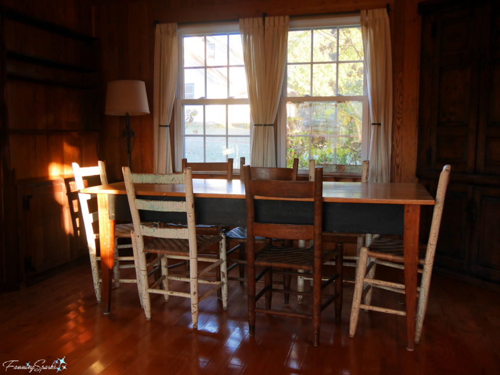 Peek Inside the Farm House – Dining Table at the John C Campbell Folk School   @FanningSparks