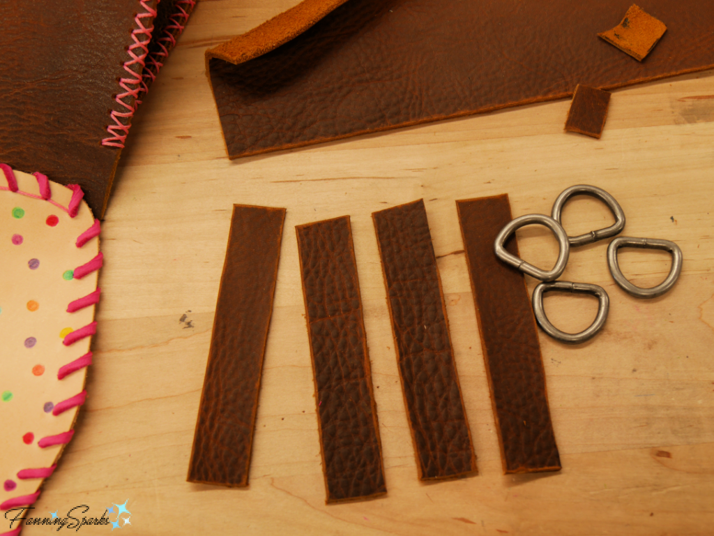 Preparing Straps for my Whimsical Leather Camera Bag  @FanningSparks