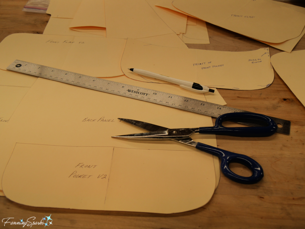 Preparing the Prototype Template for my Whimsical Leather Camera Bag   @FanningSparks