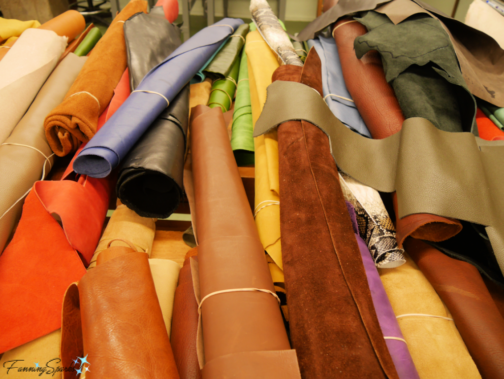 Selecting Leather for my Whimsical Leather Camera Bag   @FanningSparks