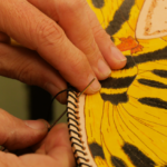 Tom Slavicek – Black Eagle Leather – Stitches a Butterfly Wing Bag @FanningSparks