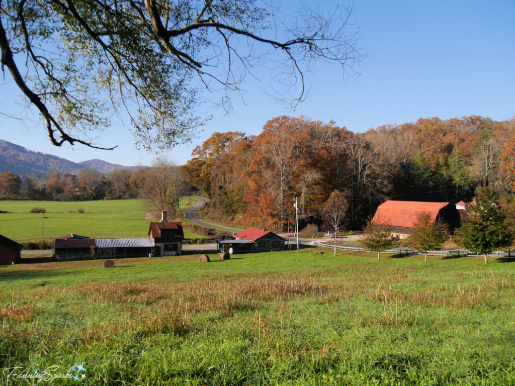 View of Old Folk School Farm Buildings at the John C Campbell Folk School   @FanningSparks