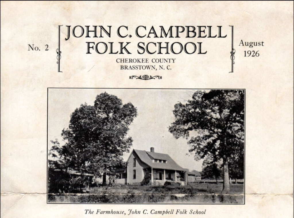 Western Carolina University Hunter Library Digital Collections – John C Campbell Folk School No 2 August 1926