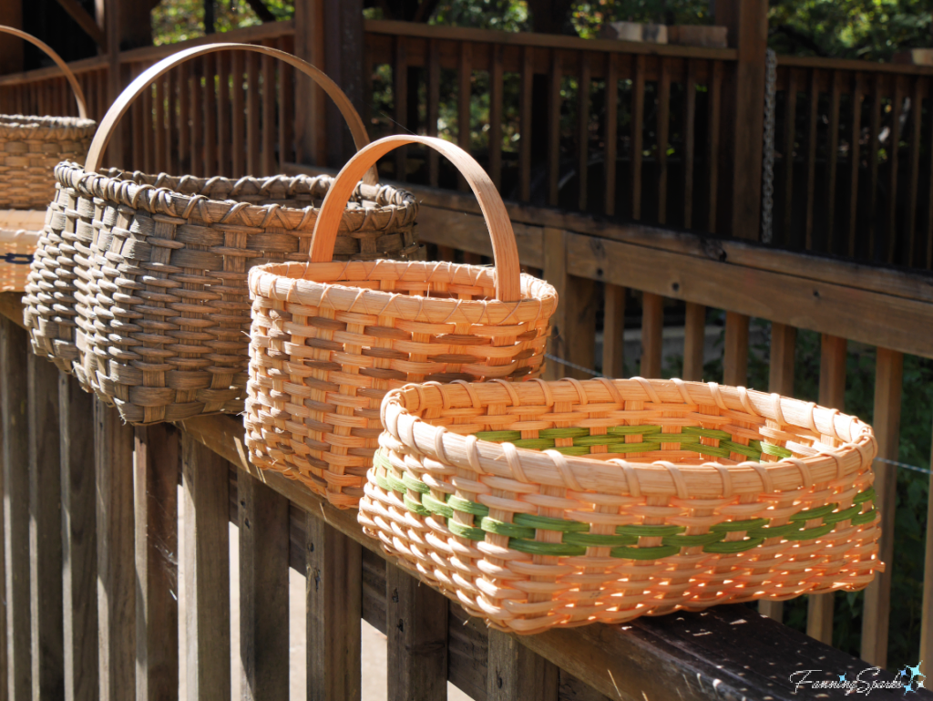 Baskets Drying Outside Studio  @FanningSparks