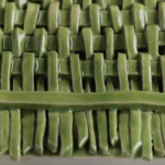 Closeup of Over Under Weave Ceramic Tile @FanningSparks