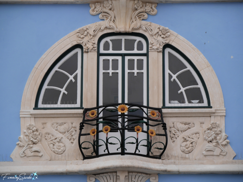 Balcony Door at Art Nouveau Museum in Aveiro Portugal   @FanningSparks