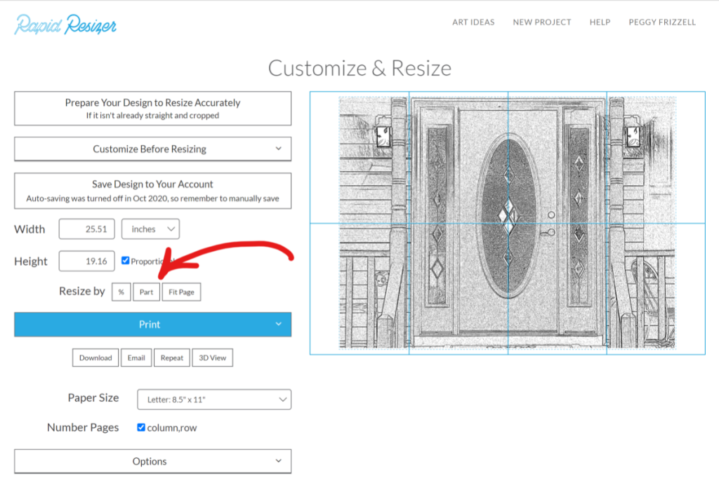 Screenshot - Rapid Resizer Customize & Resize – Ready to Resize by Part   @FanningSparks