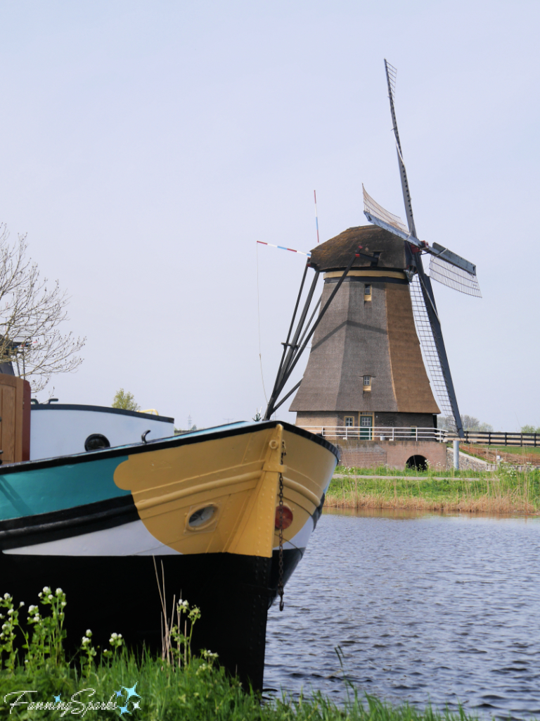 Boat Hull in Front of Windmill at Kinderdijk  @FanningSparks