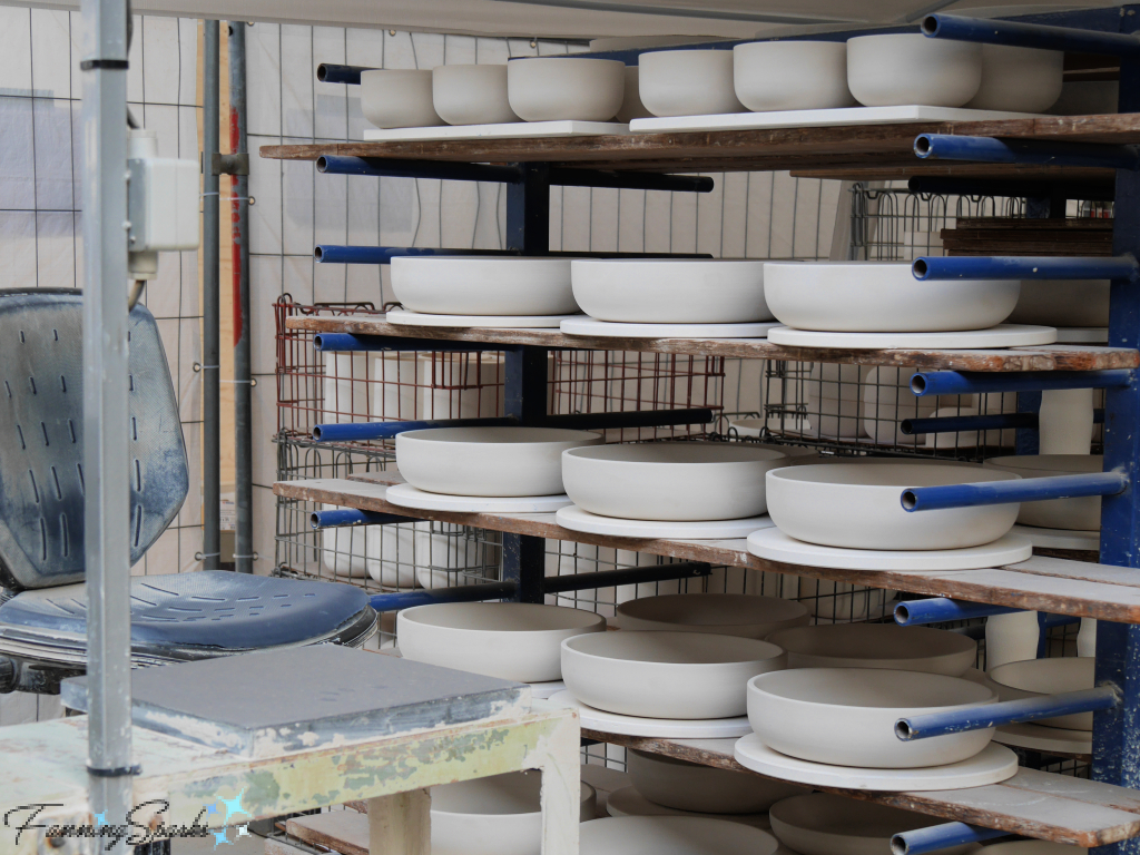 Delftware Pieces in Progress at Royal Delft Factory   @FanningSparks