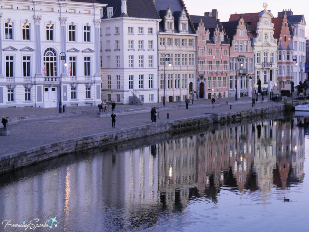 Facades of Korenlei Reflected in River Leie   @FanningSparks