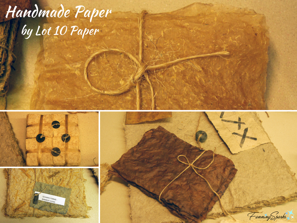 Handmade Paper by Robert Thompson of Lot 10 Paper   @FanningSparks