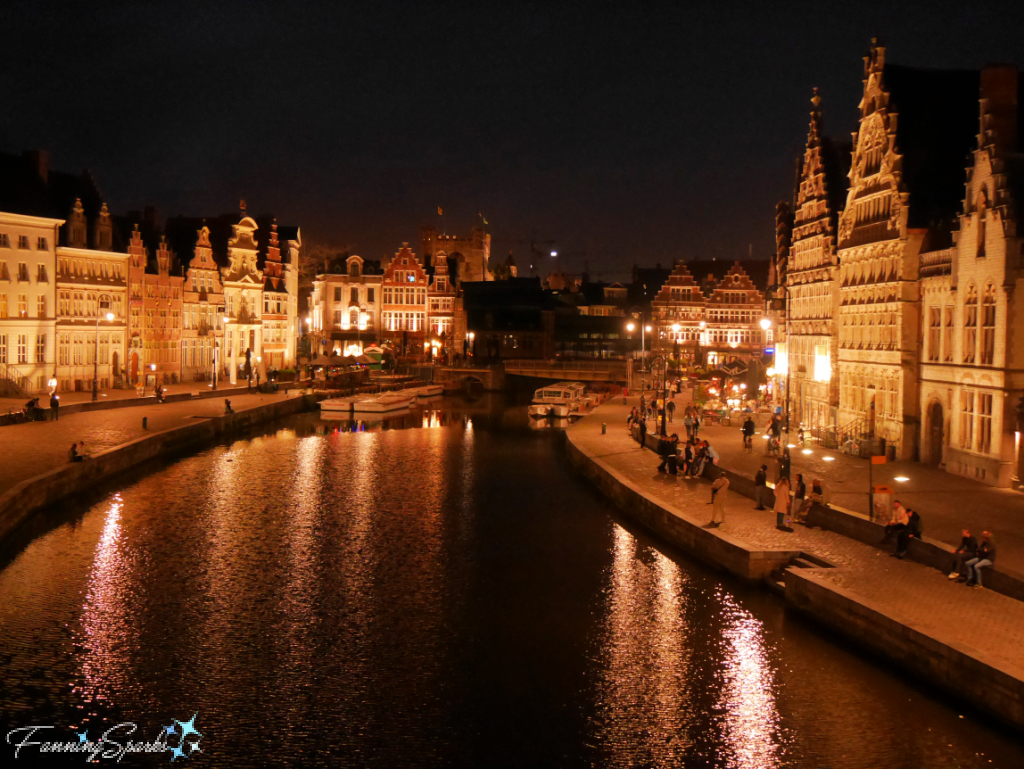 Korenlei Leie River and Graslei at Night   @FanningSparks