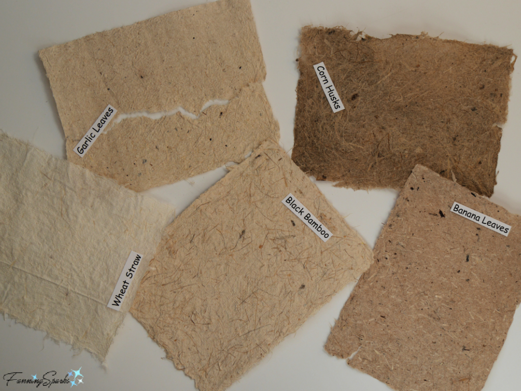 Process of making handmade paper from cotton rags and natural fibre.