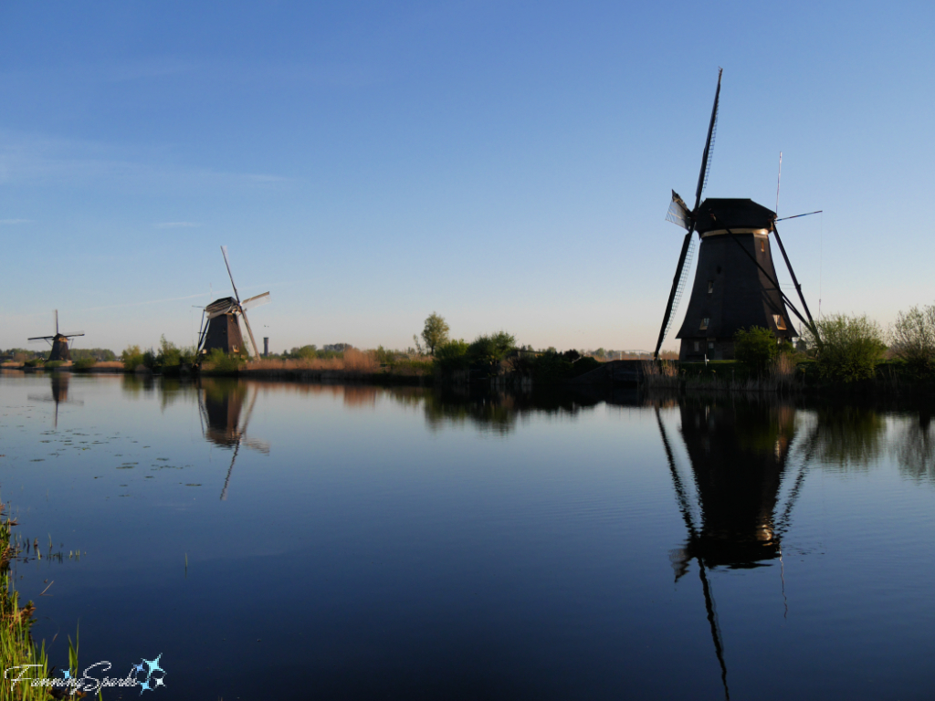 Nederwaard Windmills at Kinderdijk in Cool First Light   @FanningSparks