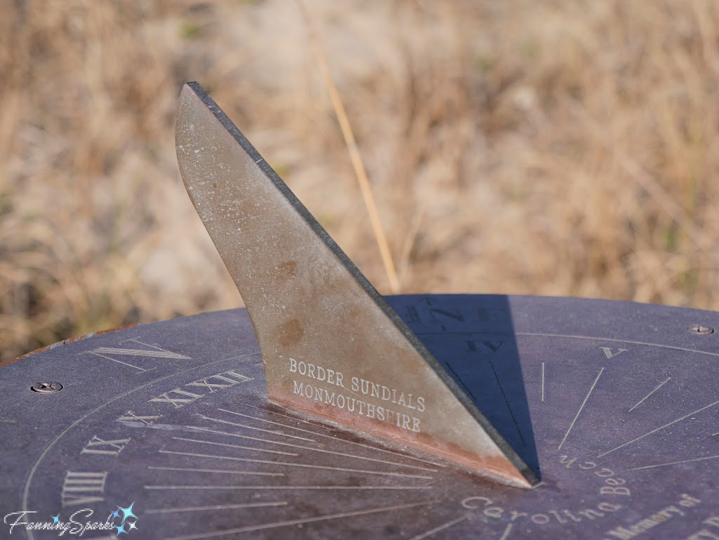 Closeup of Horizontal Sundial at Carolina Beach   @FanningSparks