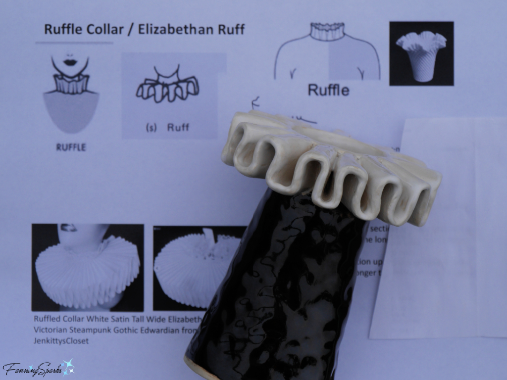 Ruffle Collar Vase with Examples   @FanningSparks