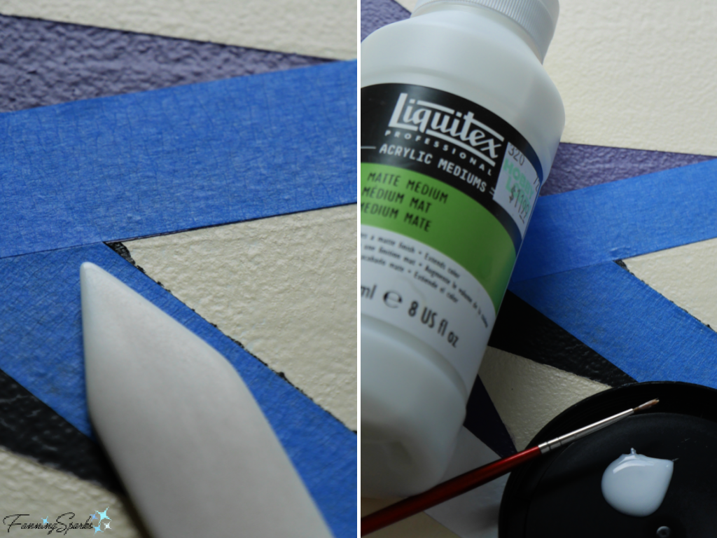 Taping for Painting - Burnish and Seal Tape Edges   @FanningSparks