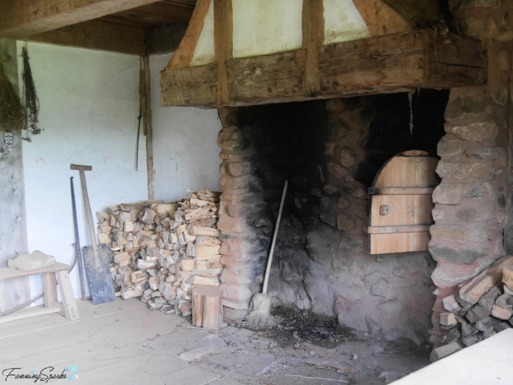 Acadian House Interior Fireplace   @FanningSparks