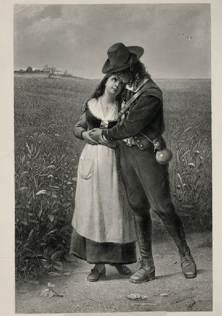 Gabriel and Evangeline Artist Unknown from 1888   @FanningSparks