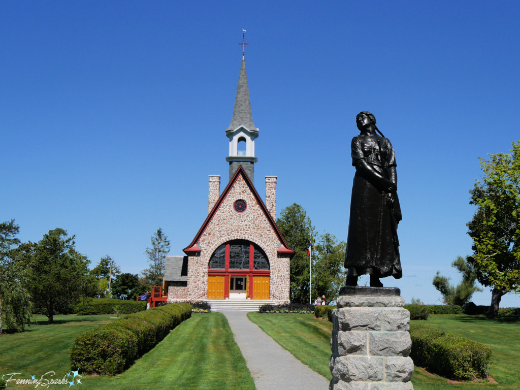 Grand Pré Memorial Church and Evangeline Statue   @FanningSparks