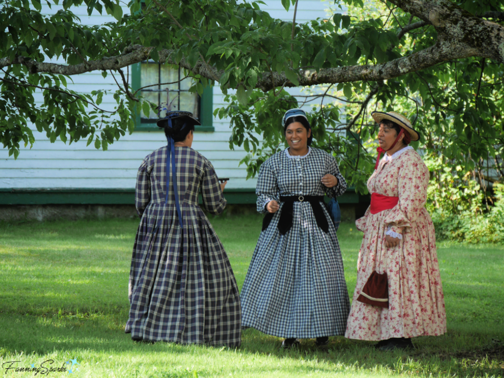 Visitors In Period Attire at Sherbrooke Village   @FanningSparks