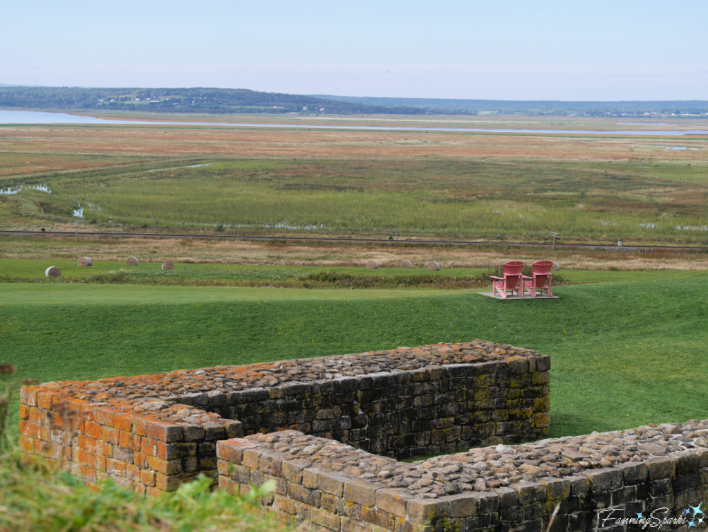 Ruins and Red Chairs at Fort Beauséjour National Historic Site   @FanningSparks