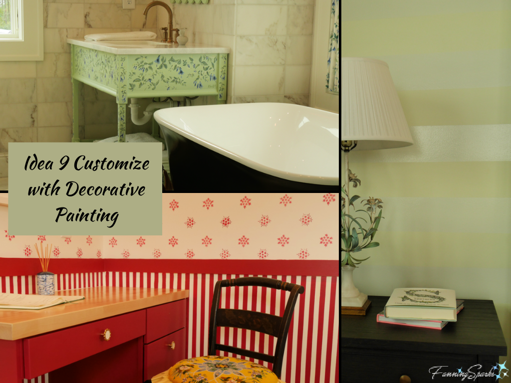 Idea 9 – Customize with Decorative Painting   @FanningSparks