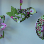 Set of 3 Handmade Paper Ornaments @FanningSparks