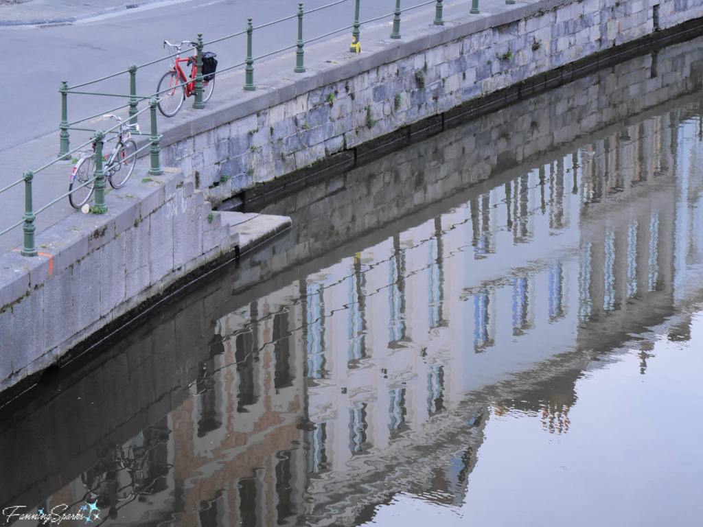 Facades of Korenlei Reflected in River Leie in Ghent Belgium   @FanningSparks