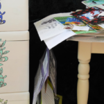 Decorated File Storage Boxes Ready for Craft-Related Paper Clutter @FanningSparks
