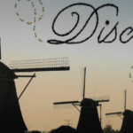 Kinderdijk Windmills Stitched with Discover My Word for 2023 @FanningSparks