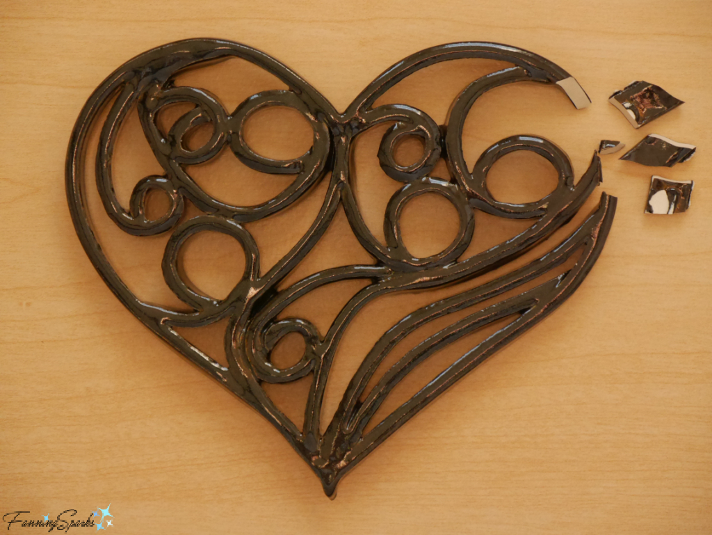 Heart-Shaped Ceramic Trivet – Second Attempt   @FanningSparks