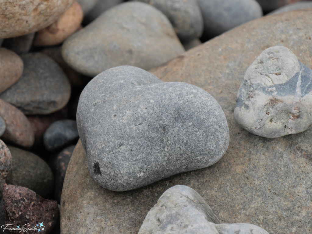 Heart-Shaped Stone on Lawrencetown Beach in Nova Scotia   @FanningSparks