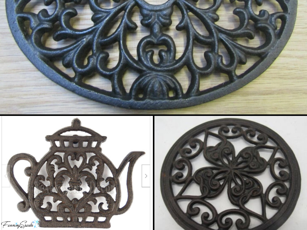 Vintage Cast Iron Trivets   @FanningSparks