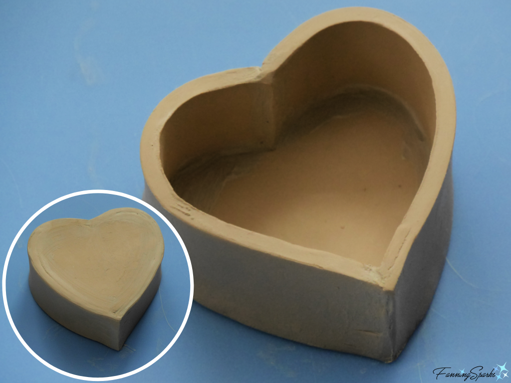 Body of Ceramic Valentines Heart Box   @FanningSparks