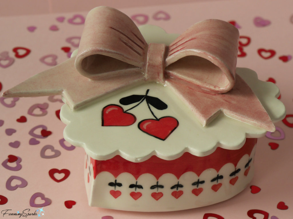 Ceramic Valentines Heart Box Larger Model   @FanningSparks