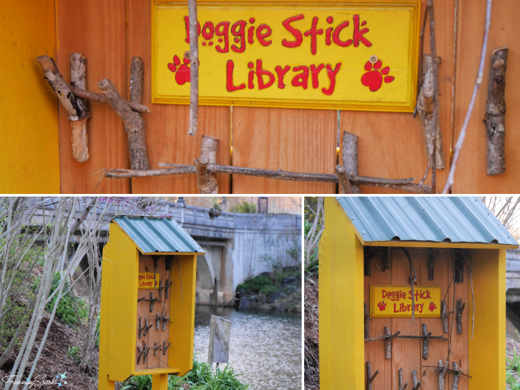 Doggie Stick Library in Lake Lure North Carolina   @FanningSparks