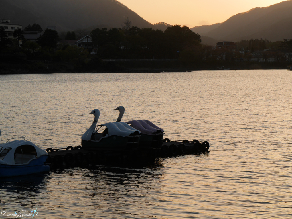 Swan Boats on Lake Kawaguchiko  @FanningSparks