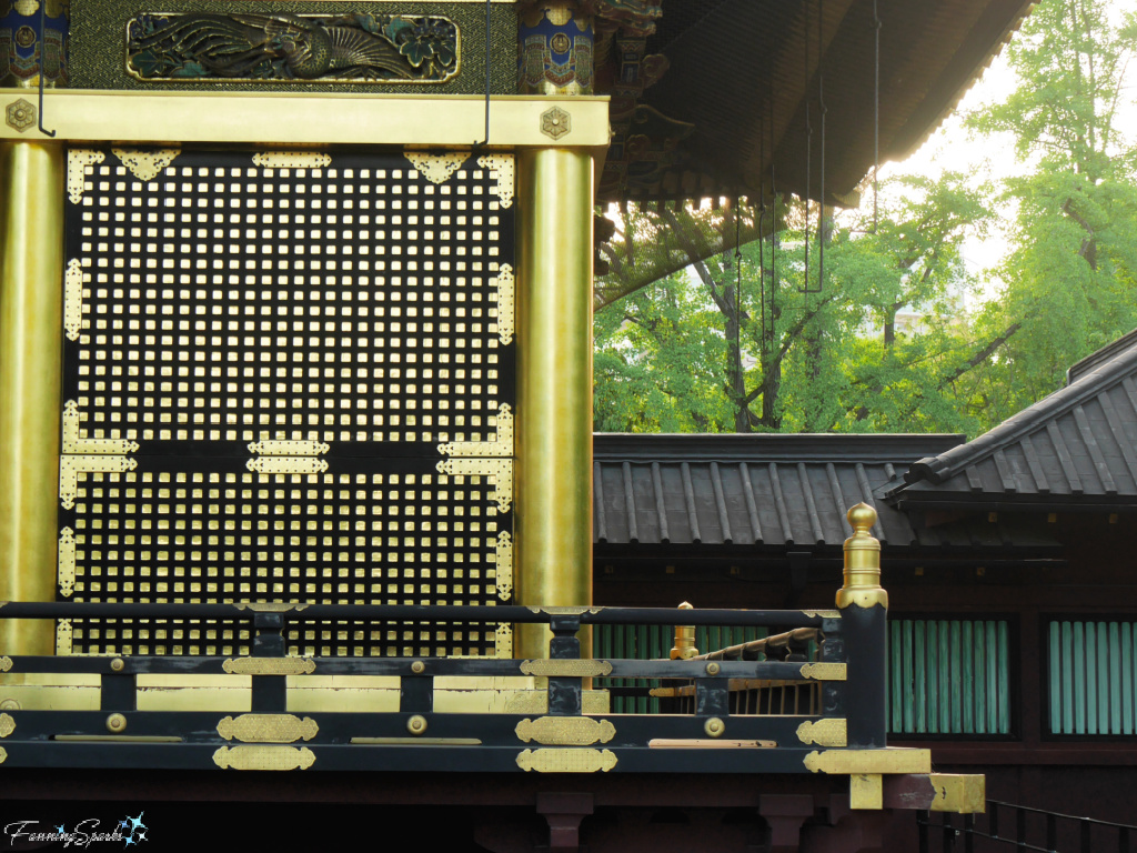 Beautifully Gilded Worship Hall at Ueno Toshogu Shrine in Tokyo Japan   @FanningSparks