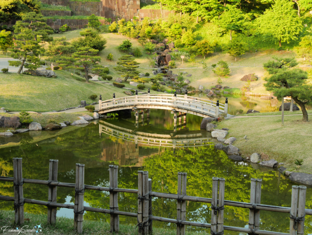 Bridge at Gyokusen’inmaru Garden in Kanazawa Japan @FanningSparks