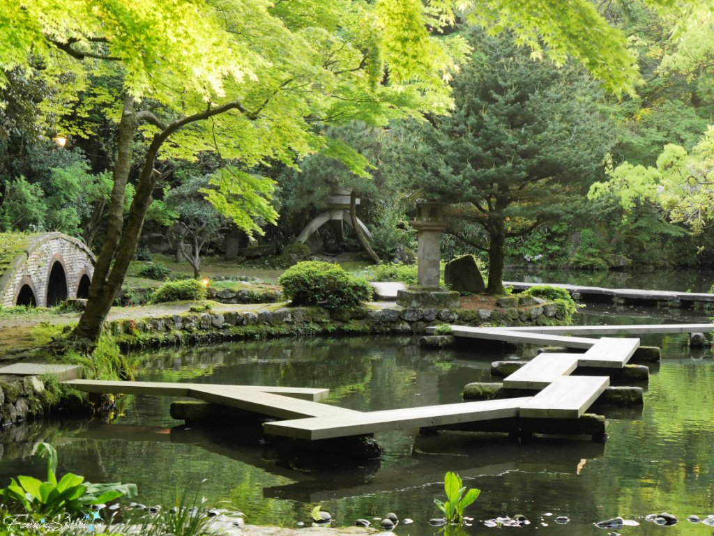 Gardens at Oyama Jinja Shrine in Kanazawa Japan @FanningSparks